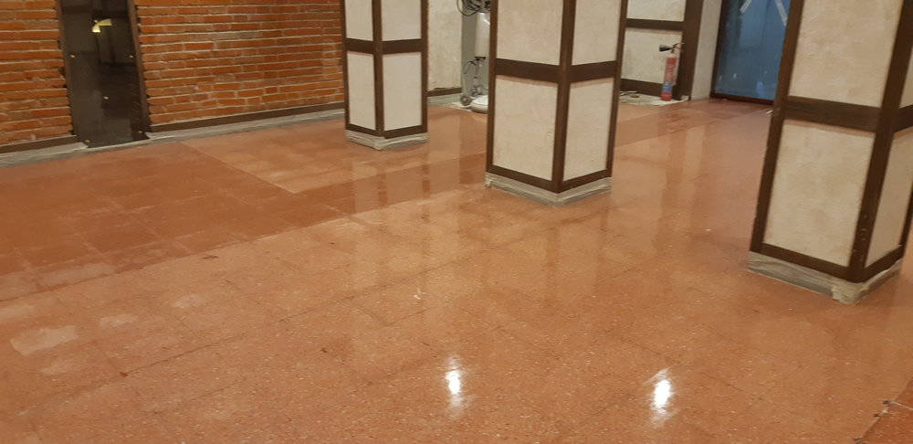 Cristalizado de suelos de terrazo en Madrid